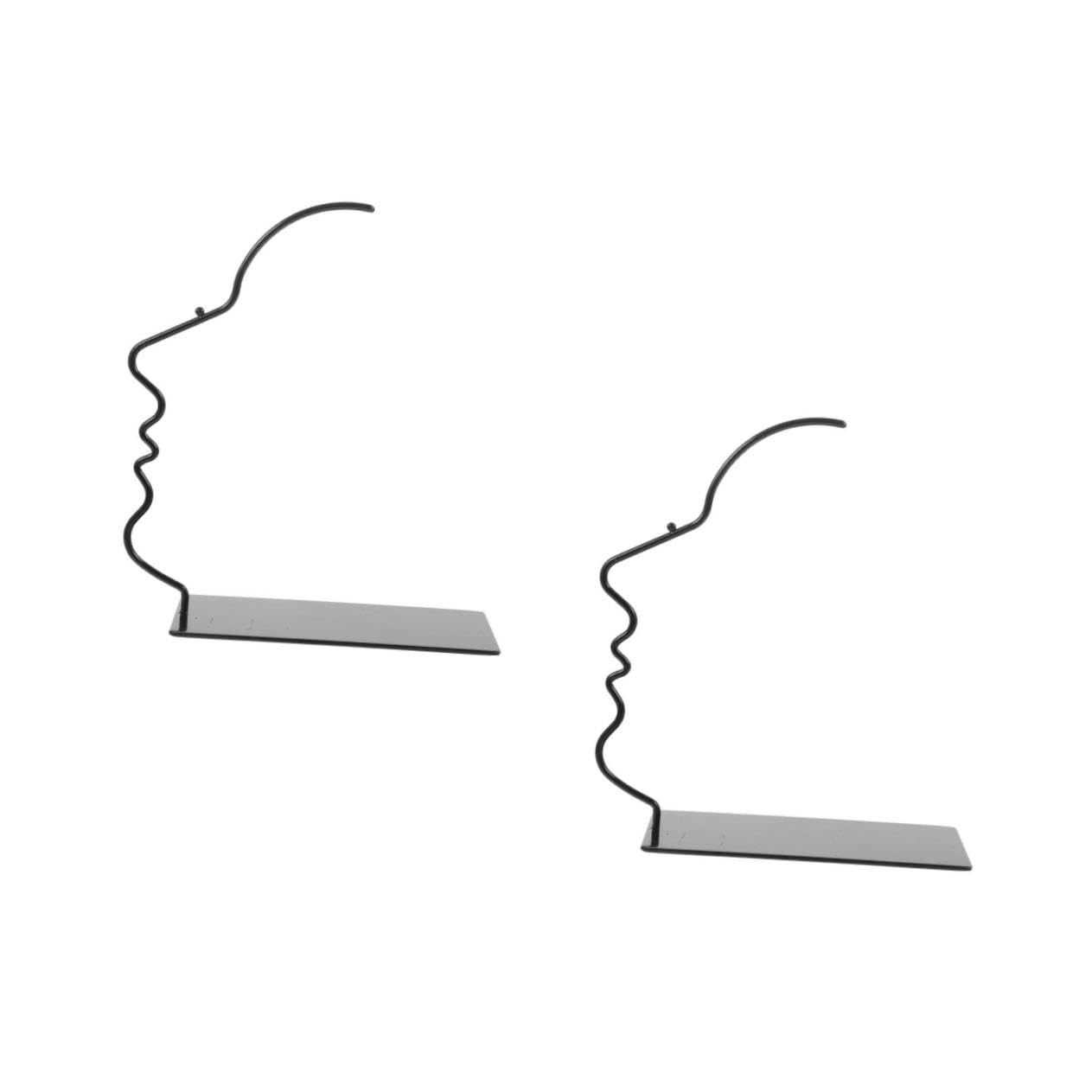 Didiseaon 2 Pièces présentoir à lunettes nom Branché presentoir lunettes support lunette lunettes de soleil support de moniteur support de porte-lunettes de bureau support de lunettes le fer