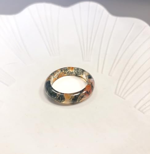 Natural moss agate band ring for women, green gemstone Engagement Wedding Promise Ring Jewelry gift3