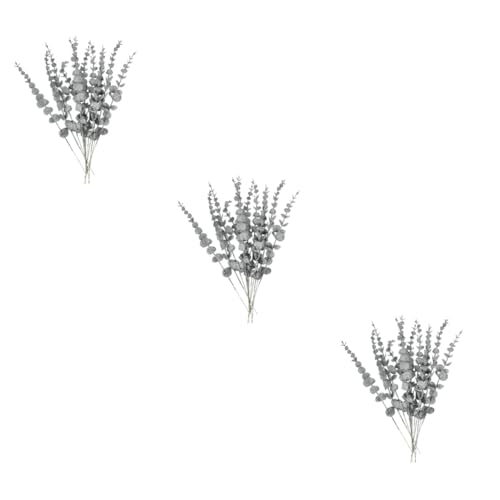 Alipis 3 Juegos Tallo De Eucalipto Artificial Guirnalda Verde Glicina Verdadera Planta De Eucalipto Grandes Suculentas Falsas Plantas Artificiales Árbol Vides Páginas Green 12 Uds * 3