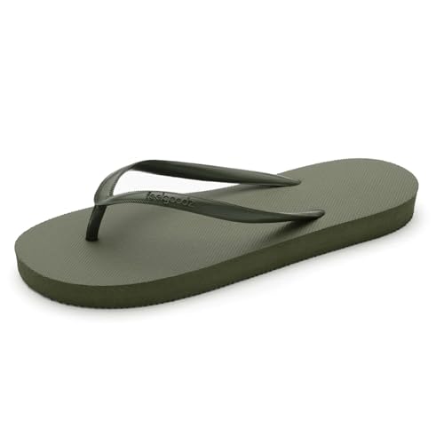 Image of Feelgoodz Women's Slimz Core Natural Rubber Flip Flops