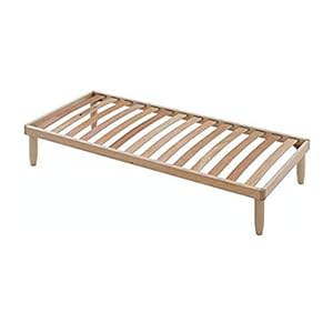 EVERGREENWEB Einzelbett Starrer Lattenrost 90×200 cm, Hoch 35 cm, aus Buchenholz, Orthopädisch, 4 abnehmbare Beine…