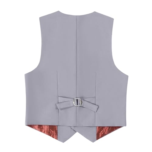Image of Boys Formal Suit Vest Solid Vest for Toddler Kids Formal Wedding Outfit