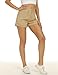 Orchidays Womens High Waisted Chino Bermuda Folded Hem Shorts (Khaki,Medium,Female,Adult,US,Alpha,Medium,Regular,Regular)