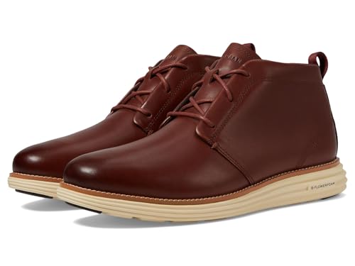 Cole Haan Men's Originalgrand Remastered Waterproof Chukka Boot, Scotch/Alabaster, 8