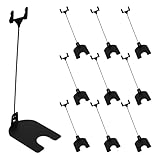 CONGARTENO Soportes para Etiquetas de Precios de Pan 20 Cm, Clip de Exhibición Publicitaria de Hierro Negro, Pack de 10 Unidades para Tiendas, Restaurantes y Exposiciones Comerciales