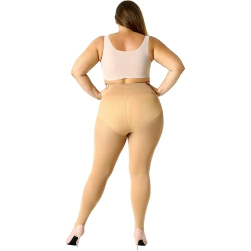Image of MANZI Plus Size Tights for Women Queen Size Nylons Stockings Pantyhose