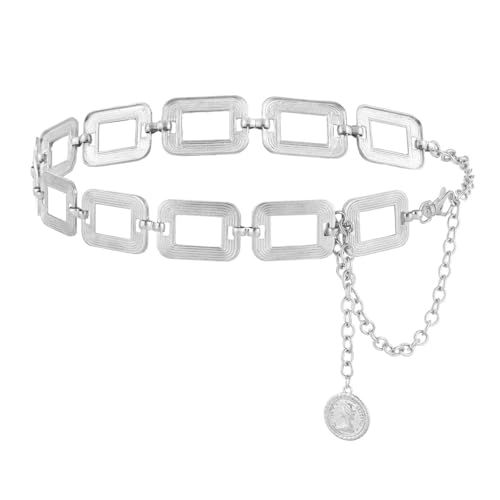 1pc Metal Waist Chain, Stylish Gold Belt Multi-Layered Adjustable Belt For Women Dress Belly Jewelry2