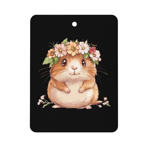 Hamster Car Air Freshener Hanging Aromatherapy Tablets for Car Accessories Square