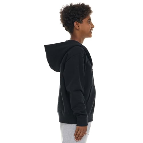 New Balance Boys Zip Up Hoodie – Full Zip Premium Cotton Blended Fleece Sweatshirt with Lined Hood, Comfortable Fit4