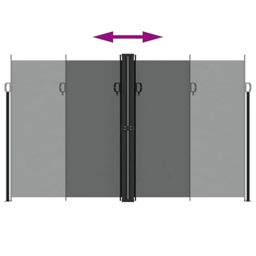 Store latéral extensible brise-vue rétractable imperméable 200x600 pour extérieur et terrasse