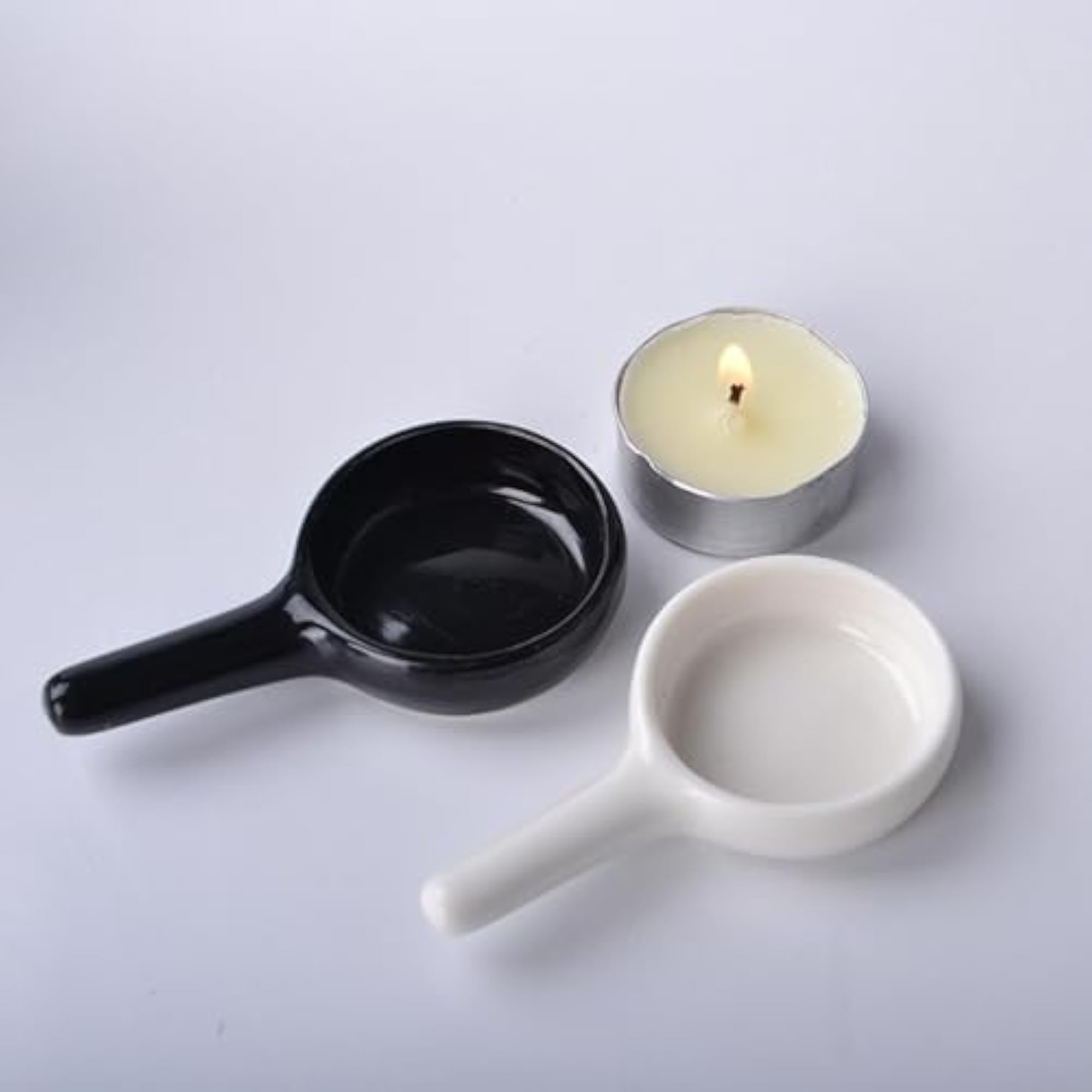 4xTealight Wax Warmer Portable Ceramic Candle Holder