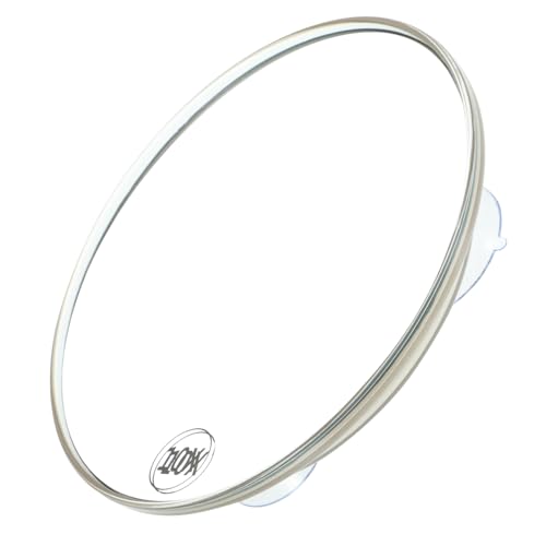 Genérico Espejo Maquillaje Espejo de Maquillaje espelhos maquiagem decoración hogar Puerta Tazas de Doble Cara Bol Espejo de Aumento de un Solo Lado Espejo de Aumento portátil Resina Golden