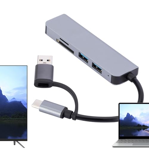 Tipo C hub per telefono splitter per laptop - Adattatore per mozzi di multifunzionale Forniture di telefoni cellulari portatili dock di espansione leggera per cellulare usb