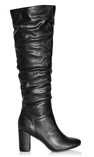 City Chic Women's Boot-Wide Fit Petra Sleek Knee High2
