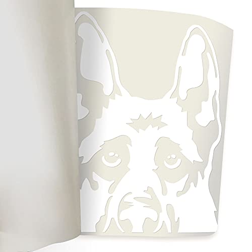 Image of WIRESTER 6 inch Clear Vinyl Decal Sticker Decoration for Car Window (Or Any Flat Surface) - German Shepherd Dog