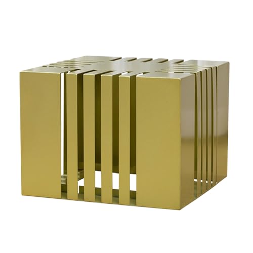 HXFAAFXH Metal Tile Display Rack,Building Material Display Shelf,Floor Porcelain Display Stand Rack,Small Sample Stand with Card Slots,Metal Display Holder Art Storage Organizer(Gold)