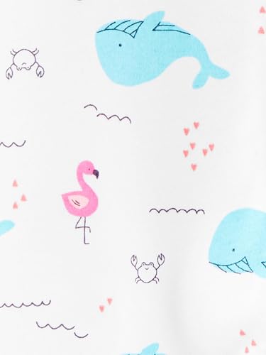 Simple Joys by Carter's Baby Girls' Cotton Footed Sleep and Play, Pack of 2