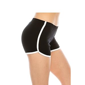 EttelLut Athletic Running Exercise High Waisted Gym Yoga Foldover Booty Dolphin Short