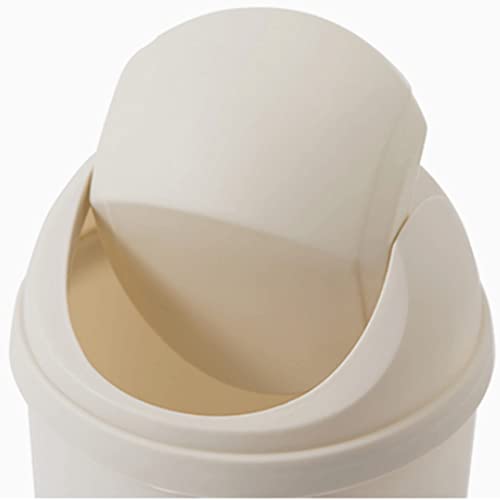 Caneca de basura pequeña rectangular con tapa de plástico miniatura 3