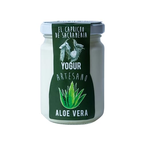 El Capricho de Sacramenia | Pack Aloe vera | 20 Yogures Artesanos leche Oveja preparado natural de Aloe vera | Cremoso, Natural y Saludable | Preparado Gourmet | Sin Gluten | Sabor Único y Original