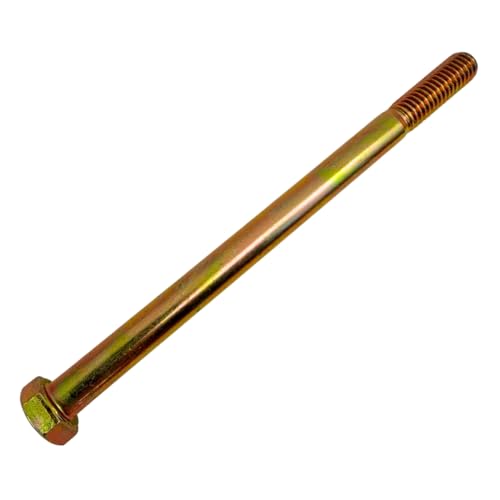 Image of 3 /8 inch-16 x 5-1 /2 inch Grade 8 Bolts (10-Pack) - Heavy-Duty Hex Bolts Includes Flat Washers & Nylon Lock Nuts - High-Strength SAE Anti-Vibration 5.5 inch Coarse Bolts for Automotive, Machinery & Construction