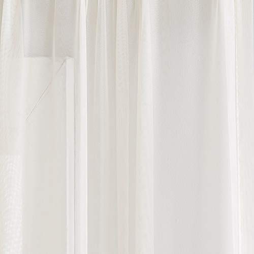 Warm Home Designs Beige Bed Canopy Curtains In 55 X 144 Inch Size. Our Twin Canopy Bed Curtains Work Great As Kids Canopy, Bed Scarf, Bed Curtain Or To Enhance Bed Decor. Bc Beige 144" #TOP4