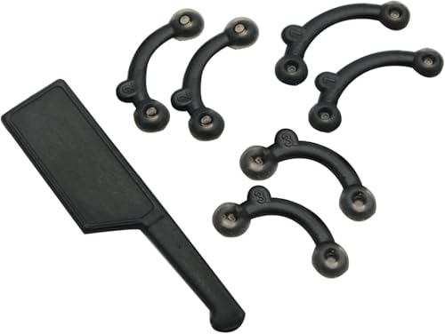 ZhangyiHot 6 Pcs Black Nose Shaper 3D Silicone Nose Corrector Bridge Lifting Increase Nasal Shaping Shaper Beauty Tools Nose Corrector Lifter Men's (The Lengths of 2.7cm, 2.55cm, 2.45cm)