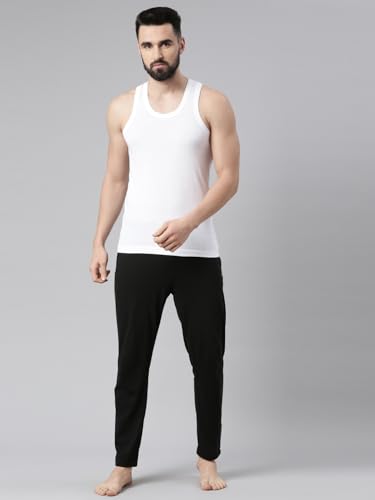 Image of Force NXT Men's Super Combed Cotton Fabric Solid Vest | Round Neck Sleeveless Vest for Men