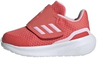 adidas Runfalcon 3.0 Hook-and-Loop Shoes, Sneaker Unisex Baby, Scarlet Clear Pink Cloud White, 26 EU