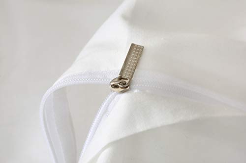 Image of F.Y.Dreams Weighted Blanket Duvet Cover 60x80 inches with 8 Ties,Zipper on Long Side /100% Cotton, Off-White /Just Duvet Cover