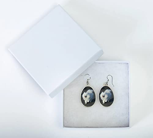 SpreadPassion Spread Passion Dog Dangle Earrings for American Eskimo- Valentine Birthday Party Gift2