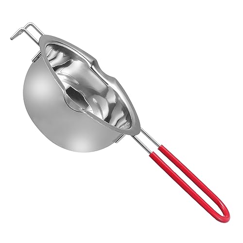 COLLBATH Melting Pot for Chocolate Butter Stainless Steel Silicone Cover Safe Handle for Easy Use