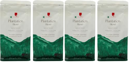 Image of Cafe Coffee Day | Filter | Ground | Best Coffee | Morning | Chocolate Flavour (Pack of 4, 400gm, 80% Coffee & 20% Chicory - Magnum), Packet
