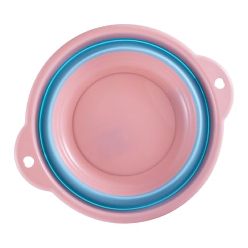 Balde plegable para pie impermeable rosa mediano