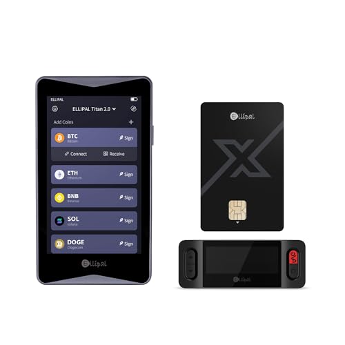 ELLIPAL Titan 2.0 Crypto Cold Wallet X Card，The balance of security and usability, designed for diverse use cases.​