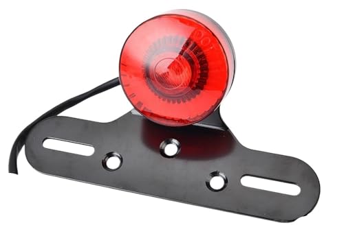 Lámpara de freno trasera de diseño resistente y lente roja para motocicleta Chopper