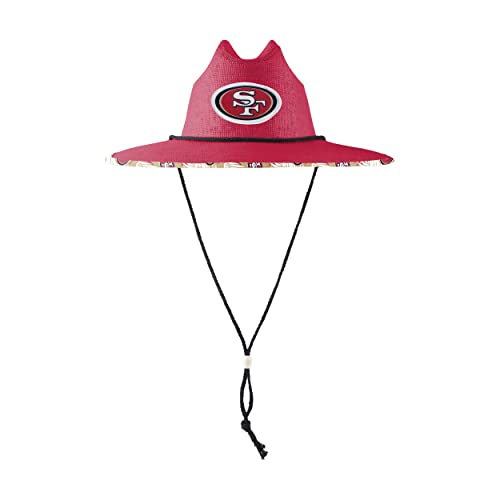 Image of FOCO San Francisco 49ers NFL Team Color Straw Hat