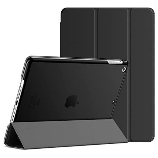 Capa JETech para iPad Air 1ª edição (não para iPad Air 2/3/4/5), 22,7 cm, Smart Cover com Auto Wake/Sleep (preto)