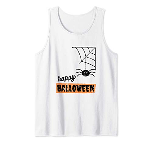 Spiderweb Design Halloween Costume Spider Gifts Autumn Camiseta sin Mangas