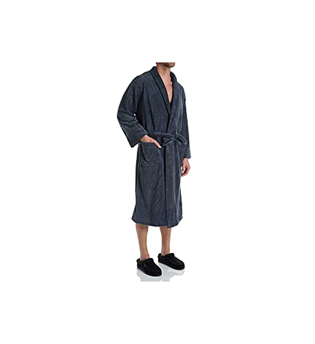 Hanes Men's Ultimate Plush Soft Touch Robe, 4210, Charcoal, O/S