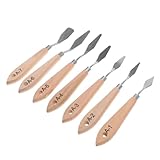 VILLFUL Painting Mixing Tool Set 7pcs Oil Painting Knife Set Scrapers Spatulas Shovels for All Techniques