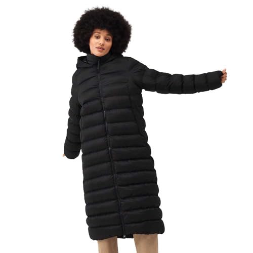 Manteau rembourré chaud et imperméable veste longue noire 40 Regatta
