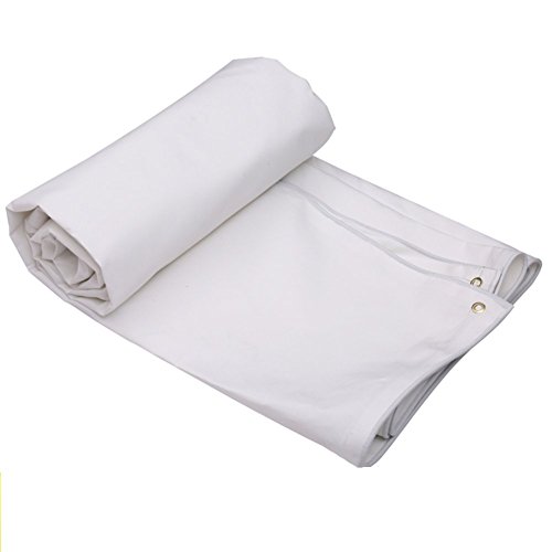 Ljdgr GRW- Waterproof Dust-proof Gardening Sun Protection Carport Anti-oxidation, White Thickness 0.5mm, 500 G/m², 6 Size Options (Color : White, Size : 6x5M) (Color : White, Size : 6x5M)