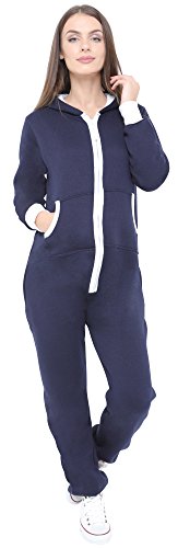 Juicy Trendz Pijama Mono Mujer señoras Onesie Jumpsuit Capucha Vestir Todo en Uno Cover