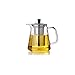 LIXBD Szklany łańcuszek/teapot termos do herbaty stal szlachetna filtr kwiat dzbanek do herbaty szklany dzbanek do herbaty serwis do herbaty dzbanek do herbaty (pojemność: 650 ml) (rozmiar: 650 ml)