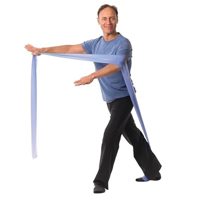 OPTP Franklin Method Band Resistive Bands - 11-Foot Blue Heavy Resistance Bands for Working Out - Use for Franklin Method Exercises - Improve Core Strength and Flexibility