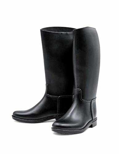 Reitstiefel Für Mädchen Aus Leder - Winterstiefel Mit Seitlichem Reißverschluss