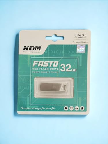 Image of KDM FASTO USB Flash Drive 32GB | Fast and Secure | Elite 3.0 Ready Storage Device