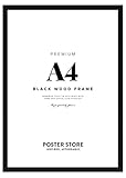 Poster Store Holzrahmen in Schwarz (21x30 cm) - Bilderrahmen Holz - Frame/Fotorahmen für Fotowand, Bildergalerie, Fotocollage und mehr