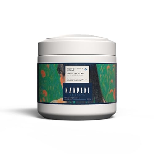 Image of Kanpeki Kerasyl Structure Repair Hair Repairing Mask - Grove | Revives and Repairs Damaged, Dry, and Chemically Treated Hair | Infused with Vegetal Keratin, Algae & Pea Protein | 300gm